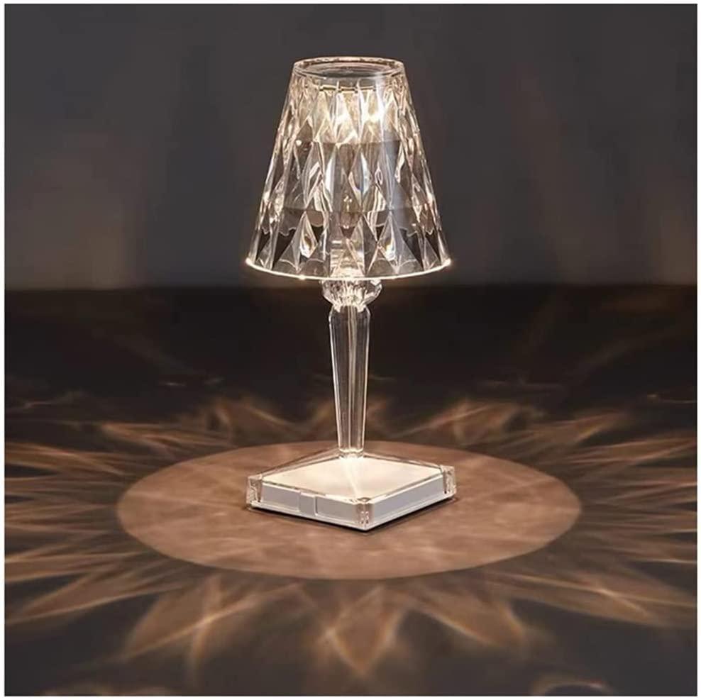 💎 Rechargeable Crystal Table Lamp – Touch LED Light with Type-C Fast Charging ⚡