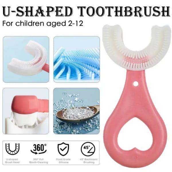 Rubber U-Shaped Toothbrush