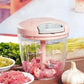 Manual Meat Chopper Pink ABS Plastic Kitchen Tool