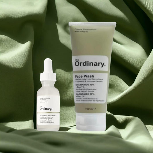 🌿 Premium 2-Pc Niacinamide Serum & Face Wash Combo Pack