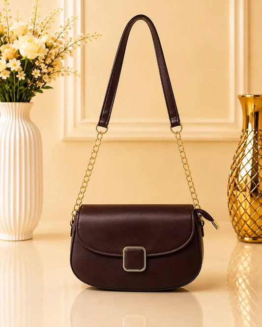 Chic Girls' Leather Shoulder Bag