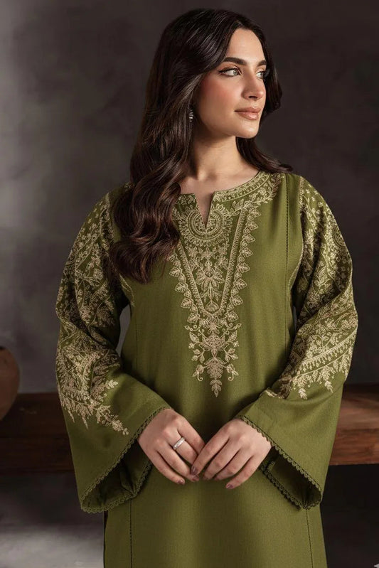 Green Lawn 2-Piece Women Suit with Embroidery for Weddings & Festivals