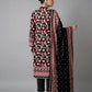 3 Pcs Women's Unstitched Printed Suit