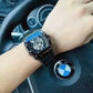 Richard Black Belt Skeleton Watch