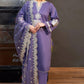 Purple Embroidered 3-Piece Lawn Suit for Women