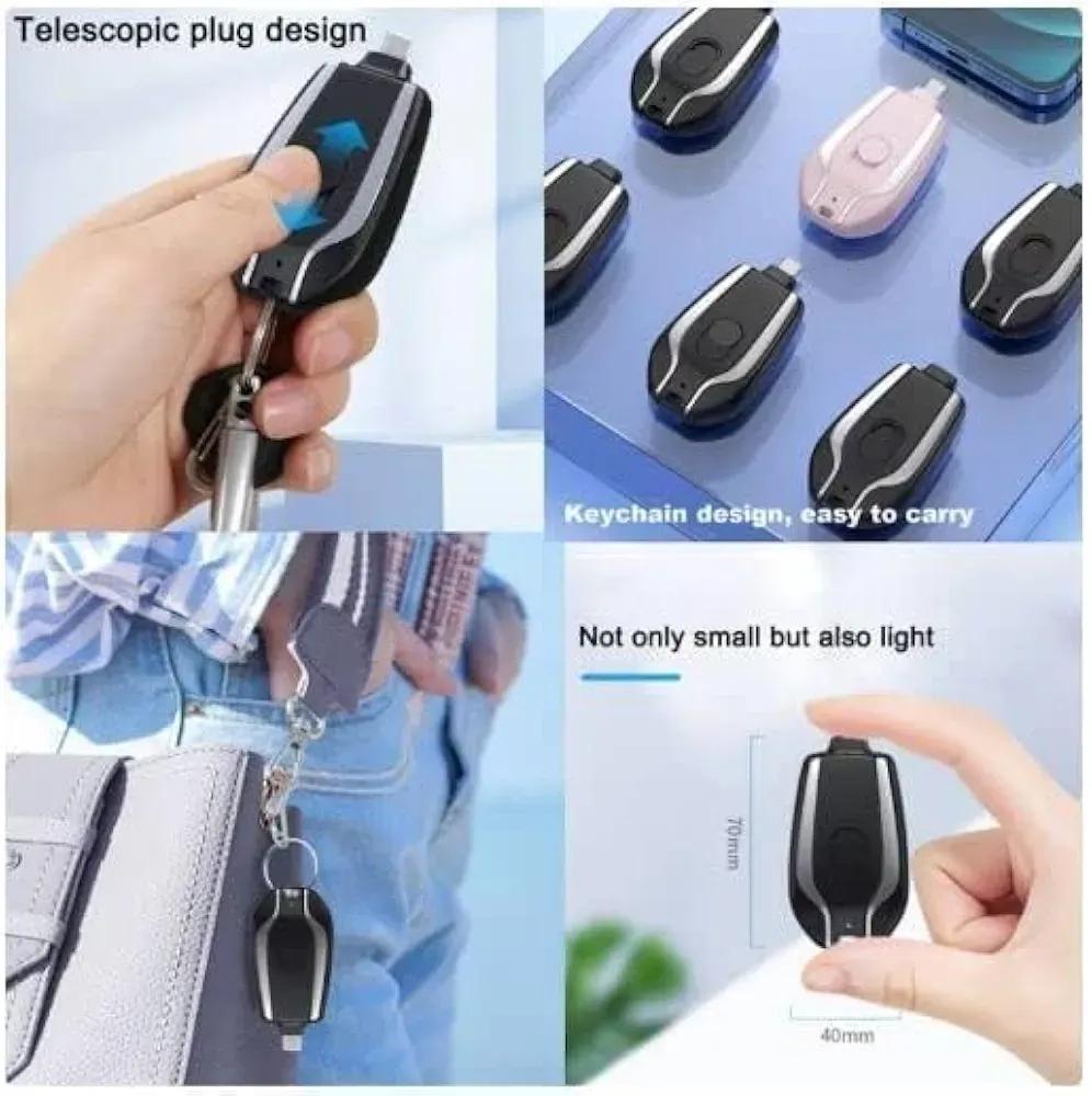 📱 Ultra-Compact Portable Emergency Charger for Android & iPhone