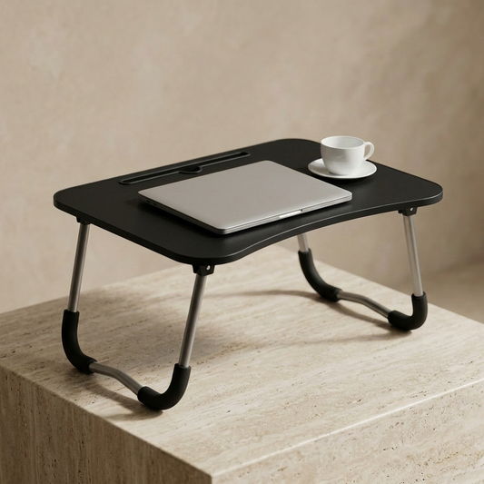 Black Laptop Table for Home Office Use