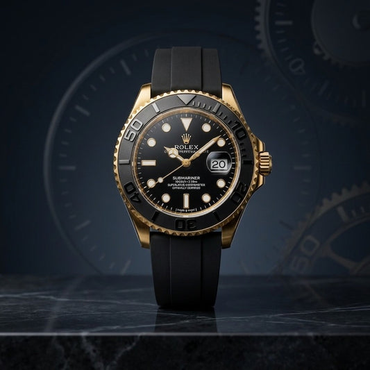 Men's Gold-Black Watch
